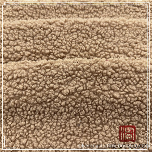 poly teddy fluff knit fabric